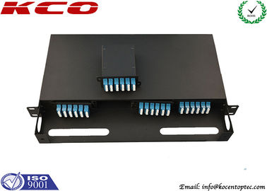 24F OM3 LC Duplex MPO MTP Cassette Modular Fiber Optic Module for 96 Cores High Density Patch Panel