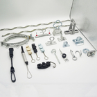 Overhead Ftth Accessories Fiber Optic Drop Wire Clamp Plastic Suspension Clamp
