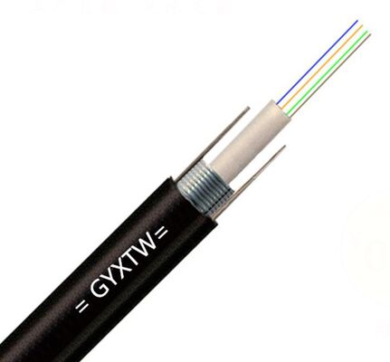 12 Cores Uni-tube Light-armored GYXTW Outdoor Fiber Optic Cable for Aerial Deployment with Multimode OM2 50/125