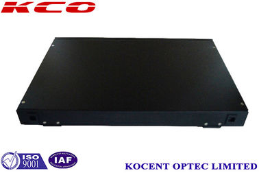 1U 24 Port Rotating Splice ODF Distribution Fiber Optic Termination Box Rackmount Patch Panel