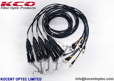 Military Tactical 6 Core Fiber Optic Patch Cord with Waterproof and Durable Army Field Connector for FTTA Applications