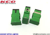 Auto Shut SCA Fiber Optic Network Adapter 4 Cores SC APC Green Color 1 Chanel Way