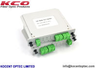 Small Size 1*4 Fiber Optic Splitter 1x4 PLC Splitter LGX Type For Terminal ODF ODB Box
