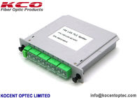 Green 1*8 Fiber Optic Splitter 1x8 LGX PLC Splitter For Rack Mountable Terminal Box