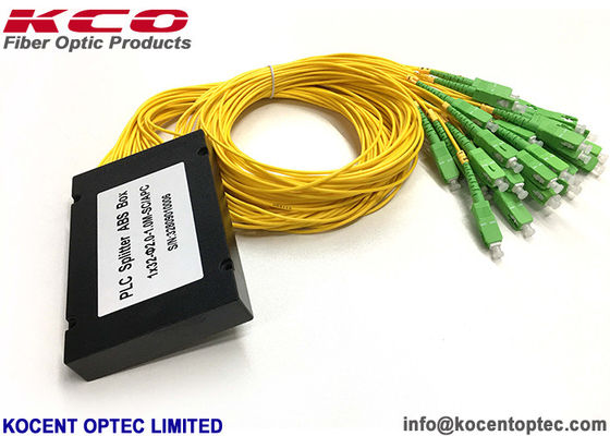 ABS Box Modular PLC Optical Splitter with 2.0mm Cable and High Stability for Low Cost FTTX Deployment