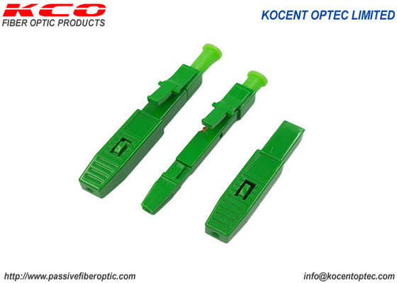 0.9mm OD LC/UPC Fiber Optic Fast Connector with Low Insertion Loss and Tensile Strength >50N for FTTH Applications