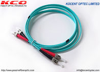 Aramid PVC LSZH Optical Fiber Patch Cord ST OM3 Multimode 10G Duplex