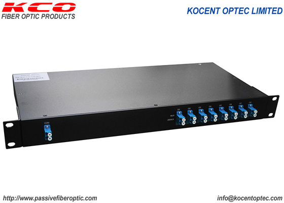 8CH 1U 19'' Rack Mountable CWDM Patch Panel for 3G 4G 5G Telecom Tower with LC UPC Connectors