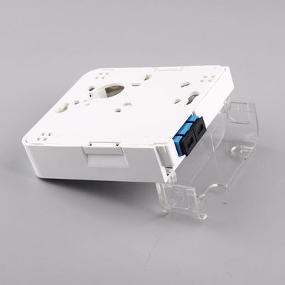 Wallmount 2 Cores SC Duplex Fiber Optic Terminal Box for FTTH Indoor IP55 Applications