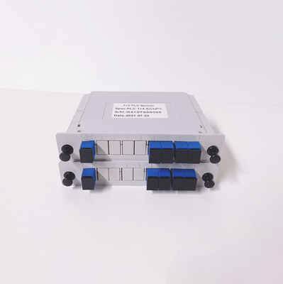 1x4 1:4 Cassette Slot Type ABS Box PLC Splitter LGX Insert Fiber Optic Splitters