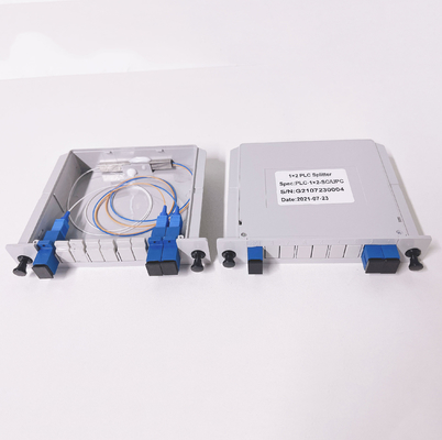 SC/UPC Passive Fiber Splitters 1x2 1:2 Insertion Type LGX PLC Splitter