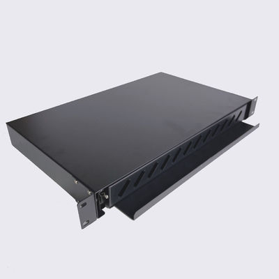 1U 12 Ports 19 Inch SC Duplex Fiber Optic Patch Panel with Customized Logo and OEM ODM Service in Cold-Roll Steel