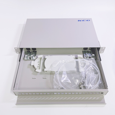 19'' Indoor Fiber Optic Terminal Box 24 Ports Rackmount Fiber Optic Patch Box