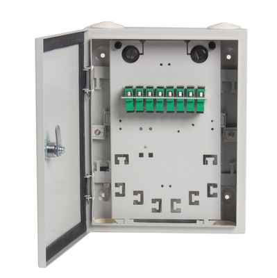 16 Cores Wall-mount Fiber Optic Distribution Box with 1x16 PLC Splitter for Outdoor Optical Distribution Box