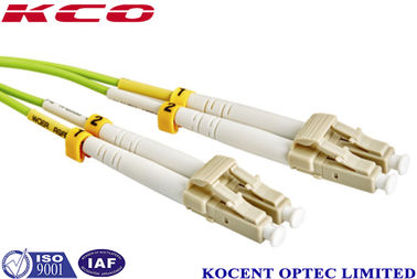 LC-LC Duplex Multimode OM5 Fiber Optic Patch Cord with 0.35dB Insertion Loss and 60dB Return Loss
