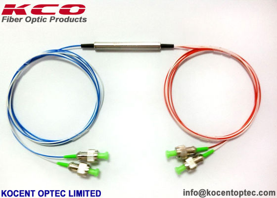 2x4 Mini PLC Splitter SC APC 0.9mm Fiber Optic Splitter for FTTx PON Networks