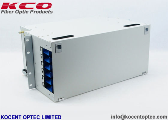 72 Core Rack Mount Fiber Optic Terminal Box with SC FC LC Connectors for 19' Distribution Frame