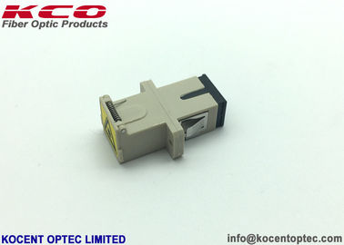 Multimode Beige Fiber Optical Adapter Automatic Shutter Dusty Cap OM1 OM2 OM3 OM4 OM5