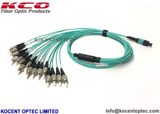 16 Cores OM3-150 LSZH MPO MTP Patch Cord for 5G Bank Data Center