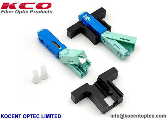 Pre-Polished SC UPC Fast Connector with 60mm Length and Tensile Strength >60N for 3mm and 2mm Cables