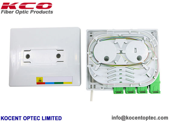 4 Ports Indoor IP55 Fiber Optic Termination Box with 4 Core Capacity for FTTH/FTTA Networks