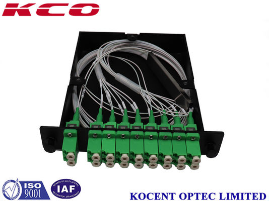 1U High Steel/Aluminum Alloy Fiber Optic PLC Splitter with 2*16 Split Way for FTTX/FTTH Applications
