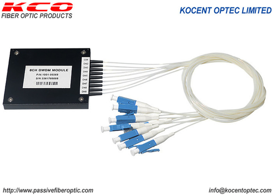 Мультиплексор 100G 200G 0.9mm 8CH Mux Demux DWDM для систем CATV FTTx