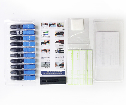 Напряжение 4N волокна пропуска 3D IL 0.3dB соединителя стекловолокна SC UPC Viettel FTTH быстрое